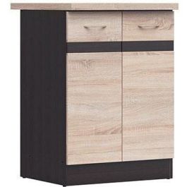 JUNONA Cocina Gabinete bajo de 60 cm - 2 puertas - Totada de trabajo - Chene Sonoma Precio: 144.89000042. SKU: B1BXCX3K87