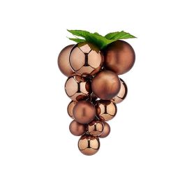 Bola de Navidad Uvas Marrón Plástico 22 x 22 x 33 cm Precio: 6.7899997. SKU: B17SAYAWPB