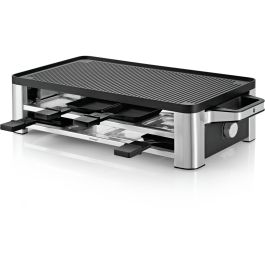 WMF 0415040011 Raclette Lono para 8 personas, 1500W, Antiadherente, Placas Desmontables, Rectangular, Negro/Cromo Precio: 169.50000045. SKU: B1EHLXH6W4