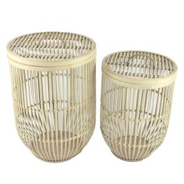 DKD Home Decor Cesta Urban Set de 2 Piezas Bambú Marrón Claro 40 x 61 x 40 cm Precio: 84.95000052. SKU: S3039249