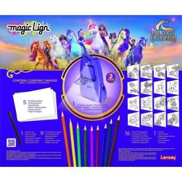 LANSAY LAN3181860205266 Proyector Unicorn Academy Magic Lign - 50 ilustraciones - A partir de 5 años