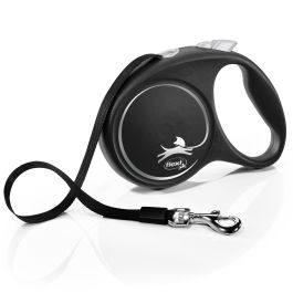 Correa Flexi Black Design L Cinta 5M Silver Correa Flexi Black Design L Cinta 5M Silver