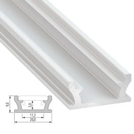 Perfíl Aluminio Tipo TERRA 2,02M - Anodizado Plata Perfíl Aluminio Tipo TERRA 2,02M - Anodizado Plata