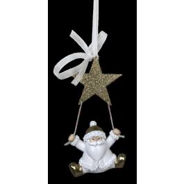DKD Home Decor Figura Navidad Tradicional de Santa en Resina 4 x 13.5 x 6.5 cm (Pack 6 Unidades Surtidas)