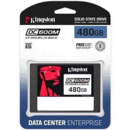 Kingston SEDC600M/480G Disco SSD Empresarial 480GB SATA 3.0 6Gbps 2.5" PLP para Centros de Datos de Uso Mixto, hasta 560MB/s