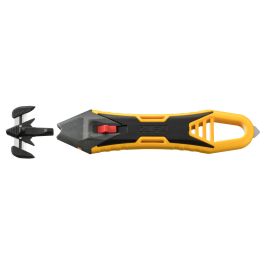 Cúter Olfa Amarillo Negro Metal Acero Inoxidable Plástico De seguridad