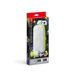 Estuche portátil Splatoon 3 Edition y protector de pantalla para Nintendo Switch (modelo OLED)