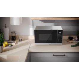 Sharp YC-PG234AE-S Microondas Digital + Grill 900W, 23 Litros, Panel de Control Fácil de Usar, 10 Niveles de Potencia Sharp YC-PG234AE-S Microondas Digital + Grill 900W, 23 Litros, Panel de Control Fácil de Usar, 10 Niveles de Potencia