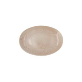 Ariane Bandeja Oval Porcelana Reforzada Porous 26 cm Beige 12 Unidades Profesional Hostelería Extra Resistente y Antidesportillamiento