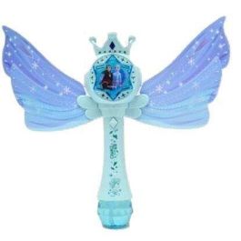 Lexibook Pistola de Burbujas Frozen con Luz y Sonido | Produce hasta 5000 Burbujas por Minuto | Juguete para Niños +3 Años