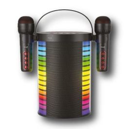 SAMI Karaoke DANCE Altavoz Multimedia con 2 Microfonos, 20W de Potencia