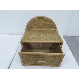 DKD Home Decor Mesita de Noche Tropical Colección Suipt, 1 Cajón, Abeto y Ratán, Marrón Claro, 47x30x45 cm (2 Unidades) DKD Home Decor Mesita de Noche Tropical Colección Suipt, 1 Cajón, Abeto y Ratán, Marrón Claro, 47x30x45 cm (2 Unidades)