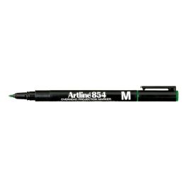 Rotulador Artline Retroproyeccion Punta Fibra Permanente Ek-853 Verde -Punta Redonda 0.5 mm 12 unidades