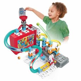 Vtech Marble Rush Caja de Almacenamiento Roja con Sonidos y Luces para Pistas de Canicas Plástico, Edad 4-10 Años