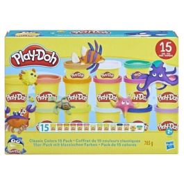 Play-Doh Caja de 15 botes de plastilina de colores clásicos, para niños