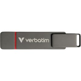 Verbatim 32043 Dual QuickStick 1TB USB-A/C 3.2 Gen1 550MB/s para Windows, Mac, Android Gris
