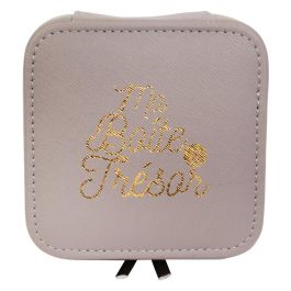 Home Deco Factory Joyero Viaje Colección Pour Elle Compartimentado Colores Surtidos