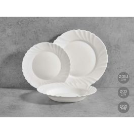 Set de Vajilla Vivalto F-LBP100-80-90 Blanco Vidrio opalino (2 Unidades)