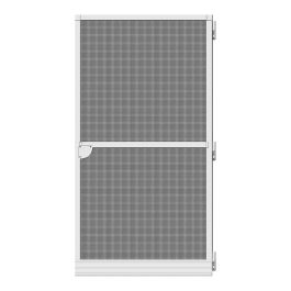 Schellenberg Puerta Mosquitera Abatible Basic Blanco 100 x 210 cm Fibra de Vidrio Aluminio