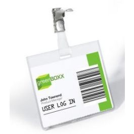 Durable Portanombres con Clip para Identificación 60x90 mm Plástico Transparente -25 Unidades- Precio: 39.49999988. SKU: S8404399