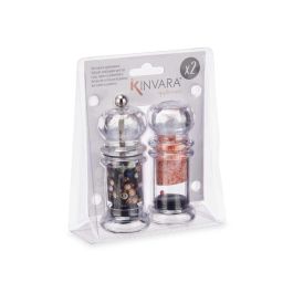 Set Salero y Pimentero Kinvara - 12.4x15x5.3 cm - Plástico, Nylon, Silicona (24 Unidades)