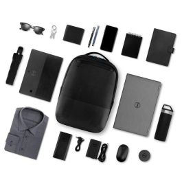 Dell Mochila Pro Slim 15 (PO1520PS) para Portátil 15", Ecológica, Delgado, 31.5x14x42.5cm, Negro