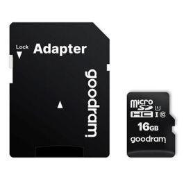Goodram M1AA-0160R12 Tarjeta de Memoria Micro SDHC 16GB Clase 10 UHS-I con Adaptador SD hasta 100 MB/s Precio: 8.49999953. SKU: B18BF24AL8