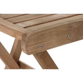DKD Home Decor Taburete Plegable Bar Marron Teca 55 x 120 x 50 cm