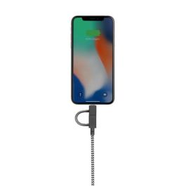 Native Union Belt Cable 3-en-1 Universal con Conectores Micro-USB, Lightning y USB-C 2 Metros para Carga Rápida