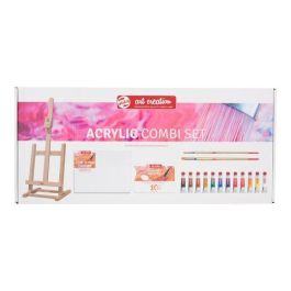 Pintura Acrilica Talens Art Creation Set De Iniciacion 12X Colores 12 Ml (Tubo) 1X Caballete De Sobremesa 1X Paleta De Papel Desechable 1X Bastidor Entelado 24 X 30 Cm 2X Pinceles Precio: 35.99000042. SKU: S8418272