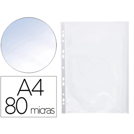 Q-connect Funda Multitaladro Din A4 Cristal 80 Micras Bolsa 25 Unidades Apertura Superior Lateral Izquierda Precio: 3.50000002. SKU: B19A2ED2HT