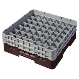 CAMBRO - 49S434-167 - Cesta de lavado 49 comp. 2 alturas - 6 cm Ø máx. - alt. máx. 13,5 cm - 50 x 50 x 18,4 cm - Castaño Precio: 65.9899999. SKU: B1HC5M8A3C