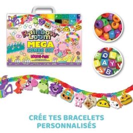 Bandai - Rainbow Loom Mega Combo Set - Fabricación de pulseras - Telar con 5600 elásticos - Dijes y cuentas - CD00101 Bandai - Rainbow Loom Mega Combo Set - Fabricación de pulseras - Telar con 5600 elásticos - Dijes y cuentas - CD00101
