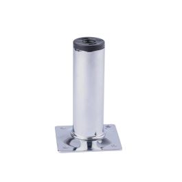 Rei Pata cilíndrica de acero cromo brillo mod.401g Ø3x10cm 2-401g.100.21 rei para muebles bajos estilo moderno