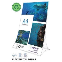 Archivo 2000 Expositor Sobremesa Plegable DIN A4 Vertical PET 100% Reciclable Transparente 105x210x300 mm Precio: 6.50000021. SKU: B1C2SEVYWV