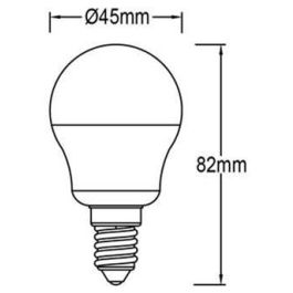 Lampara LED LDGHV5L45CFE142EPL-ECO-4x Esférica Frost E14 4W 4500K Pack de 4