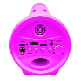 Altavoz Bluetooth inalámbrico iluminado con micrófono Barbie