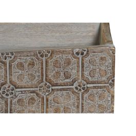 DKD Home Decor Organizador de Madera de Mango Natural Blanco para Cartas Estilo Indio 13x21x32 cm DKD Home Decor Organizador de Madera de Mango Natural Blanco para Cartas Estilo Indio 13x21x32 cm