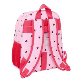 Mochila Escolar Minnie Mouse Naive Rosa 28 x 34 x 10 cm