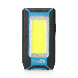 Koma Tools Linterna LED COB 8W 500LM Profesional, Recargable USB, Gancho + Imán, Función Power Bank, Incluye Cable Tipo C