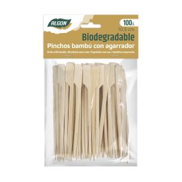 Set de 100 pinchos de bambú agarrador 105 mm - Algon (18 Unidades) Set de 100 pinchos de bambú agarrador 105 mm - Algon (18 Unidades)