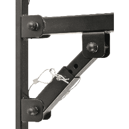 Quiklok Soporte Escuadra de Pared para Altavoz (Par) - Inclinación Ajustable 0-13°, Carga Máx. 40 kg, Acero Negro