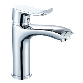 Edouard Rousseau EDR3047404057152 Mezclador de lavabo Rangoon con reductor de caudal, cartucho cerámico Ø 35 mm, acabado Cromo