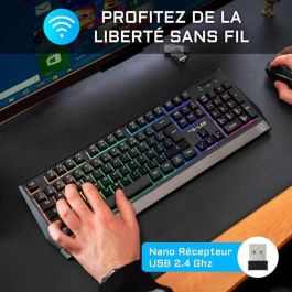 Teclado inalámbrico para juegos THE G-LAB KEYZ TUNGSTEN - Francés - AZERTY Teclado inalámbrico para juegos THE G-LAB KEYZ TUNGSTEN - Francés - AZERTY