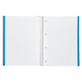 Cuaderno Espiral Liderpapel A4 Micro Jolly Tapa Forrada 140H 75 gr Cuadro 5 mm 5 Bandas4 Taladros Colores Surtidos