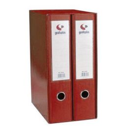 Grafoplás Archivador Grafcolor 2, Palanca 2 Anillas Mixtas 65 mm, Folio, Cubierta Forrada PP, Rojo Precio: 10.50000006. SKU: BIX07279251