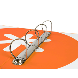 Antartik Carpeta 4 anillas 40 mm mixtas antartik a4 forrada color mostaza