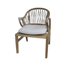 Silla Balines DKD Home Decor Natural Blanco 65 x 79 x 57 cm