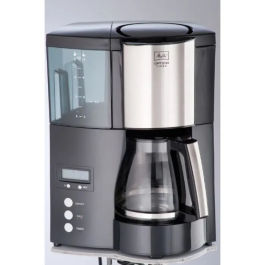 Melitta 100801 Optima Timer Cafetera con Filtro Programable - Negro - 8-12 Tazas, Programable, Descalcificación Automática, 850W