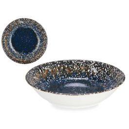 Plato Porcelana Hondo 21Cm Azul Universo Vessia (24 Unidades)